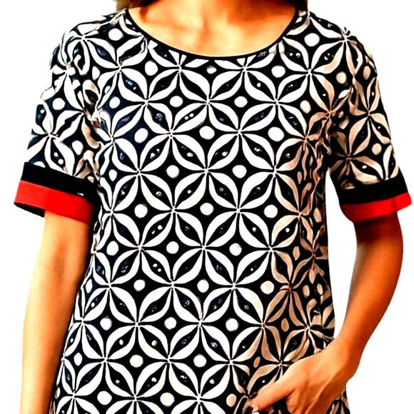 R&K XL Black Women's Short Sleeve Maxi BOHO Dress Miss Size 16 18 - Picture 1 of 6